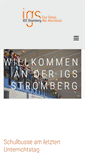 Mobile Screenshot of igs-stromberg.de
